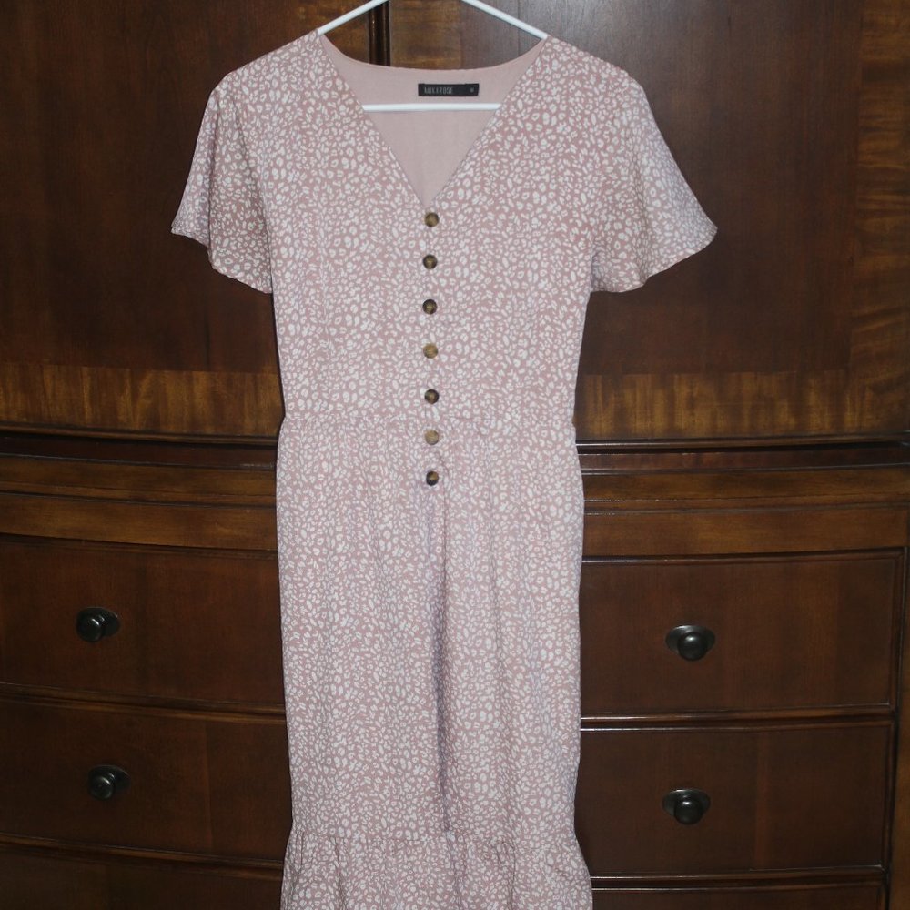 Mikarose quinn dress pink M